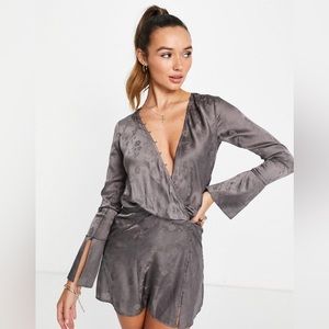 Drape Mini Dress Floral